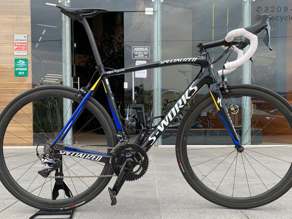 Specialized Tarmac SL4 S-Works edição Saxo Bank - Semi nova - (Bike em Floripa) Specialized Tarmac SL4 S-Works edição Saxo Bank - Semi nova - (Bike em Floripa)